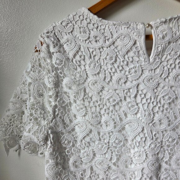 LIKE NEW PHILOSOPHY WHITE LACED TOP SIZE SMALL - Picture 7 of 13
